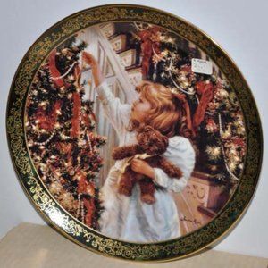 Rare Victorian Night Before Christmas Plate From Victorian Christmas Collection